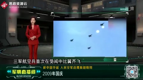2009年國慶閱兵群星閃耀，國產(chǎn)先進戰(zhàn)鷹集中亮相