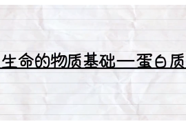 生命的物質(zhì)基礎(chǔ)——蛋白質(zhì)