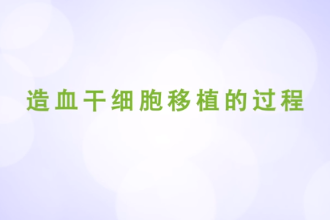 造血干細(xì)胞移植的過程