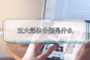 五大媒體分別是<em>什么</em>？